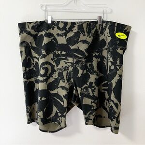 Nike | Green Luxe Biker Shorts 2X